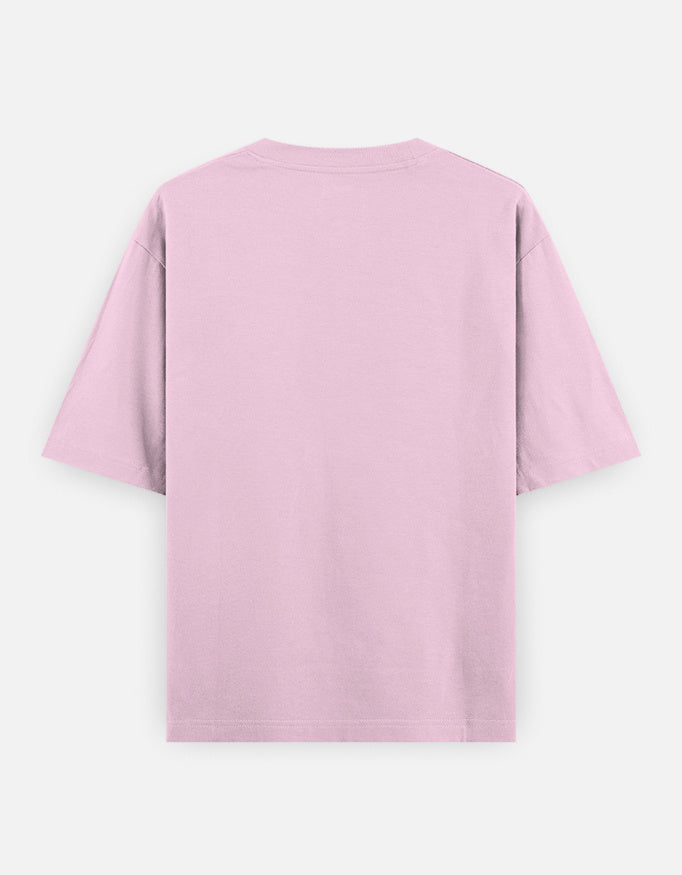Plain Light Baby Pink oversized t-shirt – The Smoky Skull front view shades of red