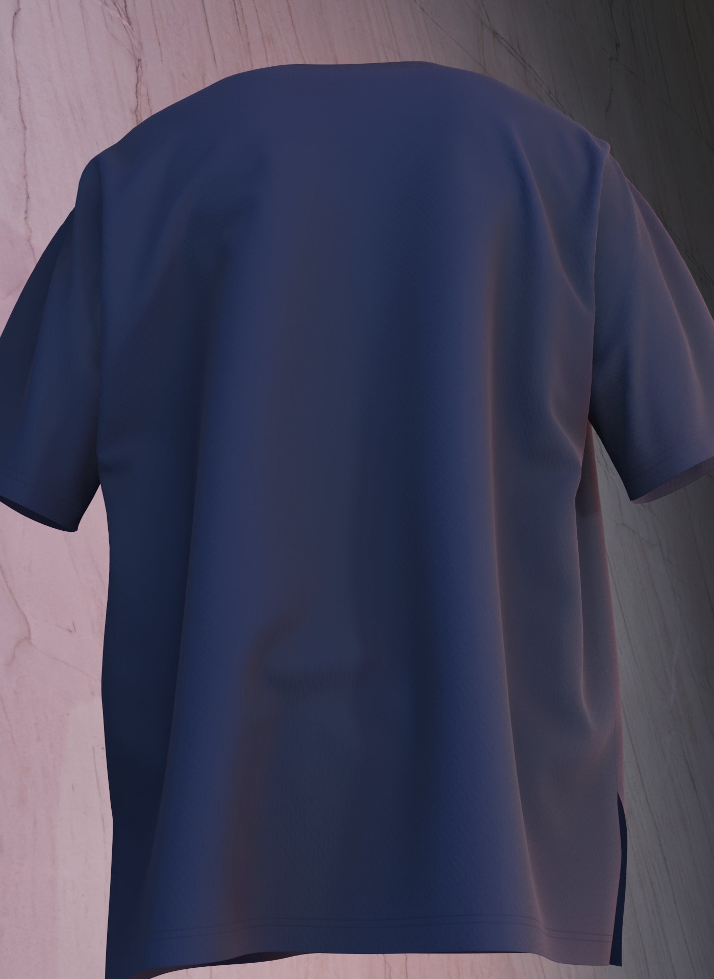 Navy Blue oversized t-shirt with astronaut streetwear graphic and text print – The Smoky Skull back