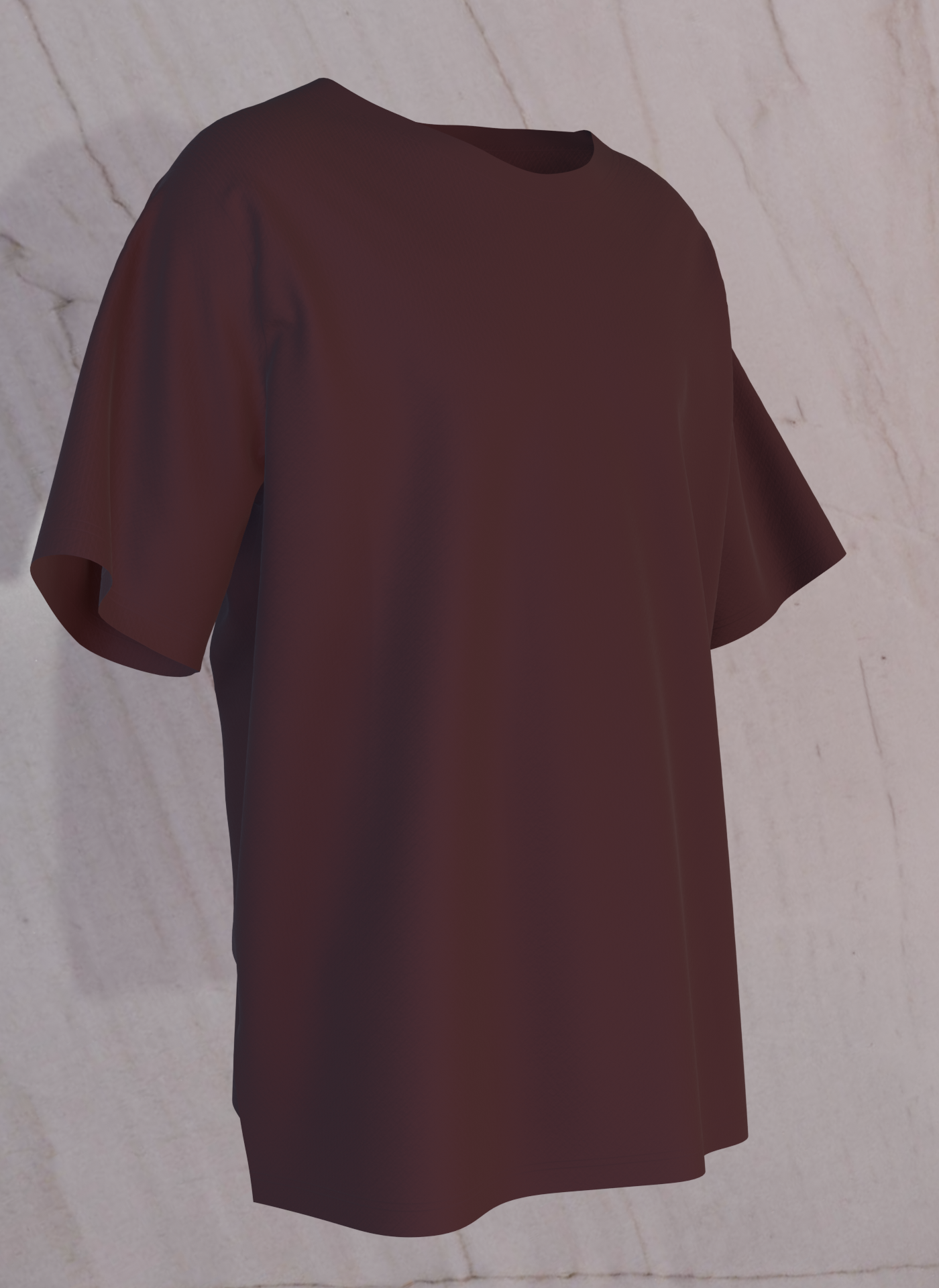 Maroon oversized tshirt with crow holding eyeball graphic and bold Kaga Re Kaga text – The Smoky Skull front view